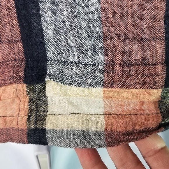 Anthropologie plaid crochet swing top - Picture 12 of 14